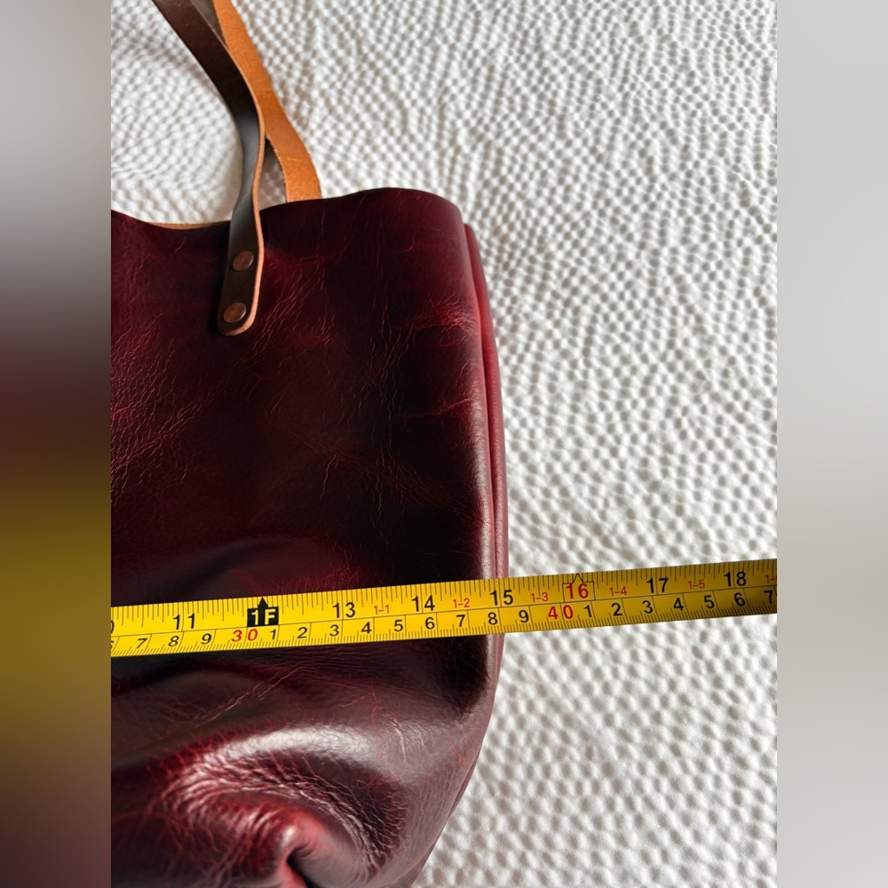 KMM & Co. Leather Tote - Oxblood - Picture 5 of 12